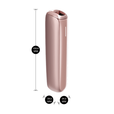 Ploom AURA Rose Gold įrenginio šoninis vaizdas