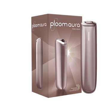 Ploom AURA Rose Gold pakuotė su įrenginiu