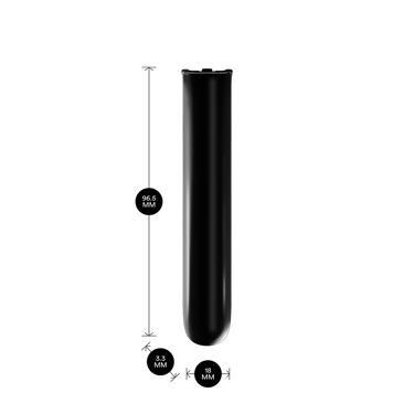Ploom AURA priekinio dangtelio Jet Black priekinis vaizdas
