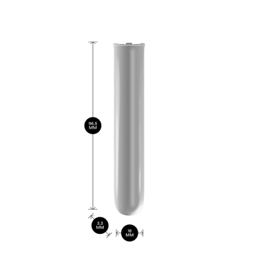 Ploom AURA priekinio dangtelio Lunar Silver priekinis vaizdas