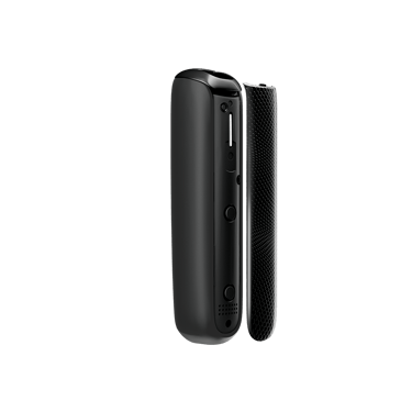 Ploom AURA priekinio dangtelio Jet Black šoninis vaizdas