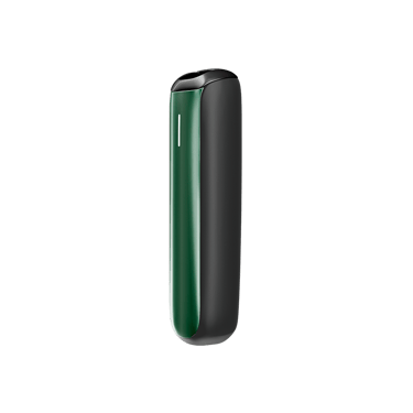 Ploom AURA priekinio dangtelio Amazon Green šoninis vaizdas