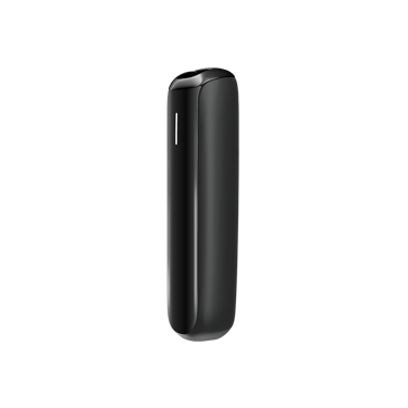 Ploom AURA priekinio dangtelio Jet Black šoninis vaizdas

