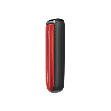 Ploom AURA priekinio dangtelio Lava Red šoninis vaizdas

