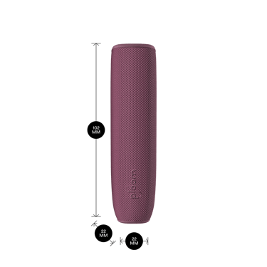 ploom-aura-device-with-dark-orchid-back-cover-showing-product-dimensions