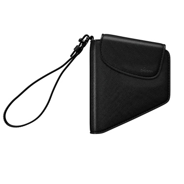 Uždaryto Ploom AURA Jet Black Duo dėklo priekinis vaizdas
