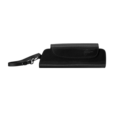 Uždaryto Ploom AURA Jet Black Solo dėklo priekinis vaizdas