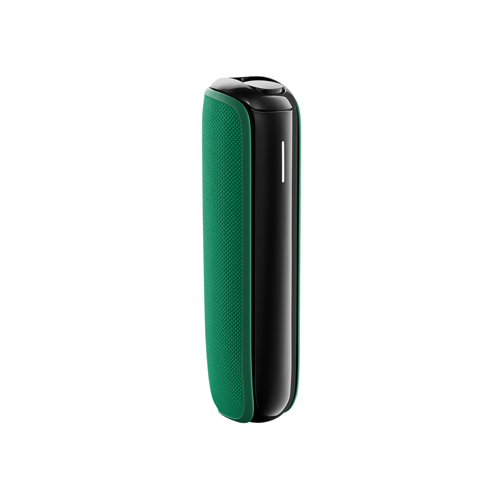 Amazon Green Back Cover for Ploom AURA on device