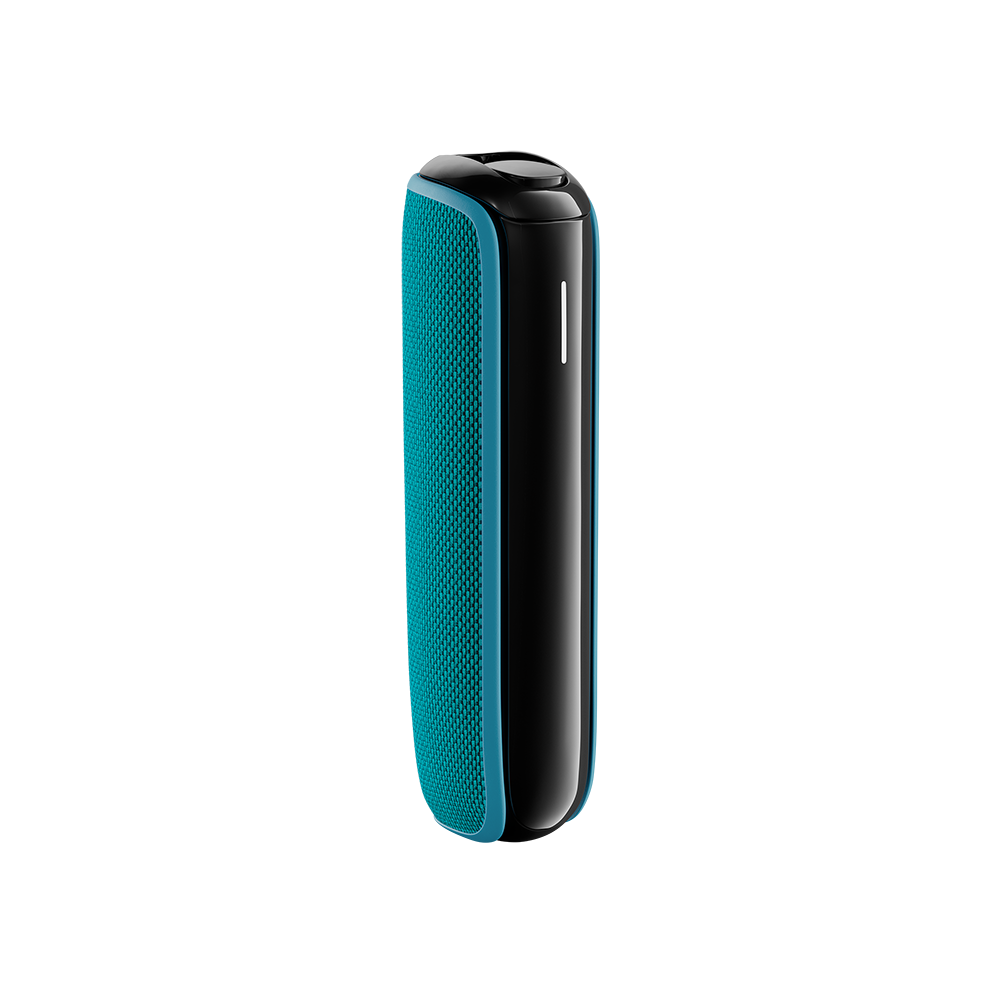 Ocean Blue Back Cover for Ploom AURA on device