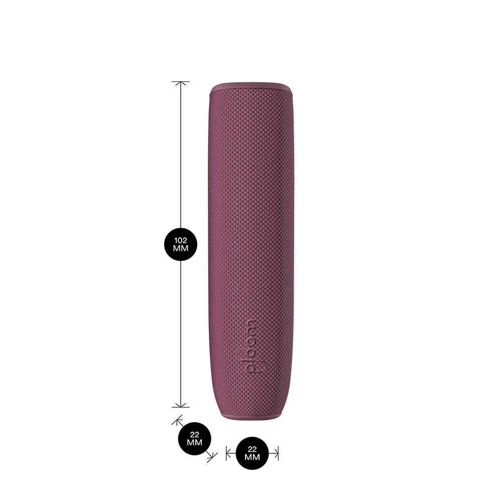 ploom-aura-device-with-dark-orchid-back-cover-showing-product-dimensions