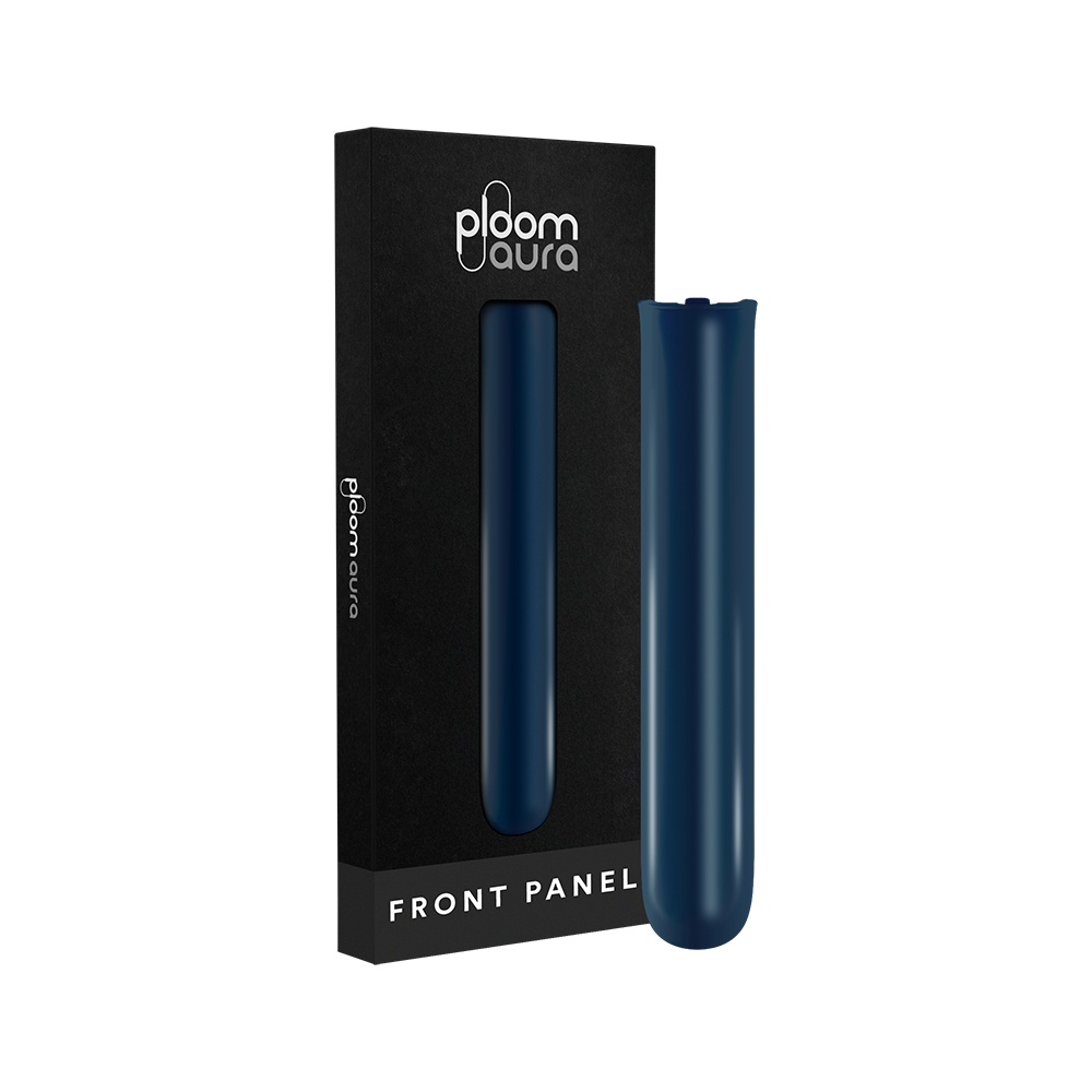 Ploom AURA priekinio dangtelio Navy Blue pakuotė
